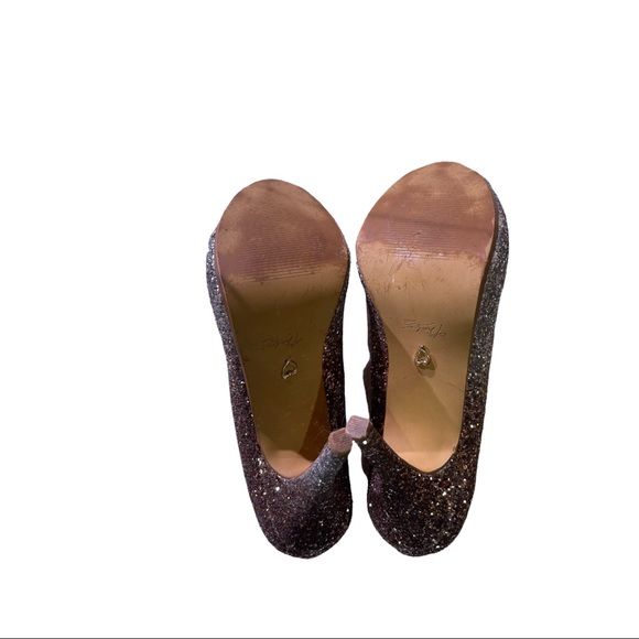 Thalia Sodi Glitter Shoes size 9 used once only. No box. - Picture 6 of 6